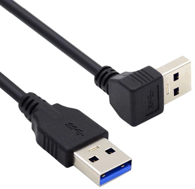 Alt view image 5 of 6 - AJMRTC USB 3.0 Type A 90 Degree Down Angled Extension Cable 40cm, Male to Female Downward Right Angle USB3.0 Cord, 5Gbps Data Transfer for PC, External Hard Drive, Flash Drive & USB Peripherals