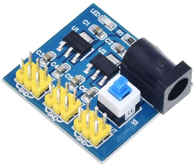 Alt view image 3 of 4 - AJMRTC 5Pcs DC-DC Step Down Power Module 12V to 3.3V & 5V, Multi Output Voltage Converter Board, Dual 3.3V 5V Power Supply Regulator for DIY Electronic Circuit Projects