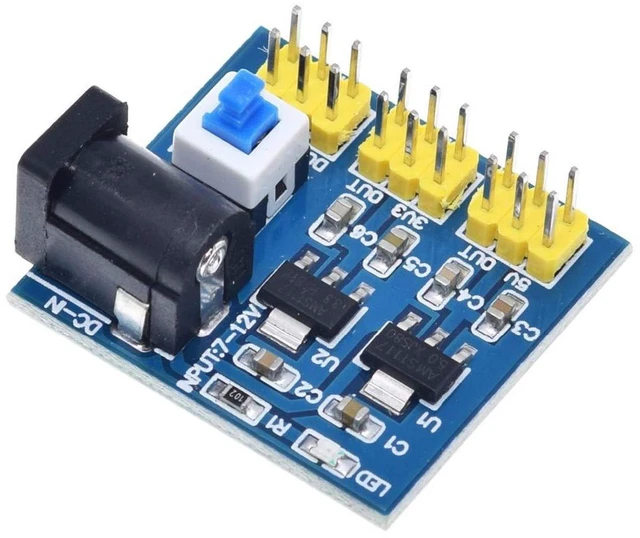 Alt view image 4 of 4 - AJMRTC 5Pcs DC-DC Step Down Power Module 12V to 3.3V & 5V, Multi Output Voltage Converter Board, Dual 3.3V 5V Power Supply Regulator for DIY Electronic Circuit Projects