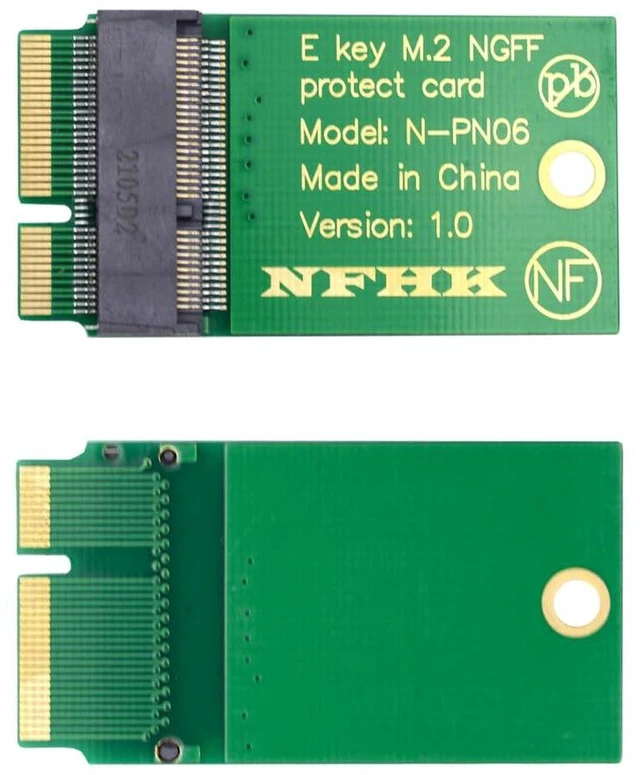 Alt view image 7 of 7 - AJMRTC NGFF E-Key A+E Key Male to Female Extension Adapter, Convert M.2 22x30mm to 22x42mm Form Factor, M.2 WiFi Bluetooth Wireless Card Riser Board