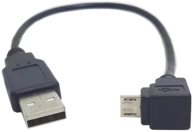 Alt view image 3 of 7 - AJMRTC Down Angled 90 Degree Micro USB Male Cable, 30cm Short Micro USB Data Sync Charging Cord, Right Angle Micro USB Charger Cable for Android Phones, Tablets, Power Banks, Micro USB Port Devices