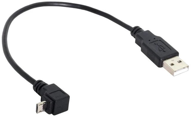 Alt view image 6 of 7 - AJMRTC Down Angled 90 Degree Micro USB Male Cable, 30cm Short Micro USB Data Sync Charging Cord, Right Angle Micro USB Charger Cable for Android Phones, Tablets, Power Banks, Micro USB Port Devices
