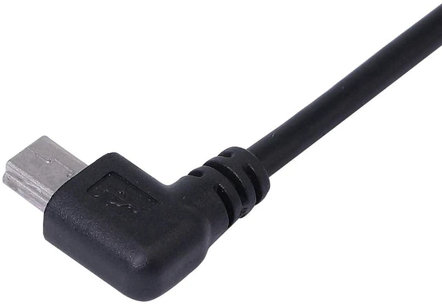 Alt view image 5 of 5 - AJMRTC 9Inch Mini USB Cable Combo, Mini USB Female to Right Angle & Left Angle Male Data Charging Cord, L-shaped Mini USB Adapter Cable, 2 Pack Angled Mini USB Cable for Digital Cameras, GPS, MP3 Play