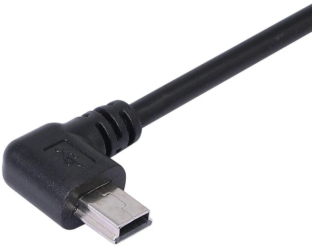 Alt view image 2 of 5 - AJMRTC 9Inch Mini USB Cable Combo, Mini USB Female to Right Angle & Left Angle Male Data Charging Cord, L-shaped Mini USB Adapter Cable, 2 Pack Angled Mini USB Cable for Digital Cameras, GPS, MP3 Play