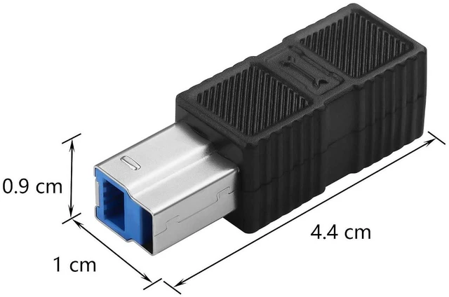 Alt view image 5 of 7 - AJMRTC USB 3.0 Type C Female to Type B Male Adapter, 5Gbps High Speed USB3.0 C to B Printer Connector, USB-C Female to USB-B Male Converter for Printers, Scanners, Industrial Cameras, USB Type-B Perip