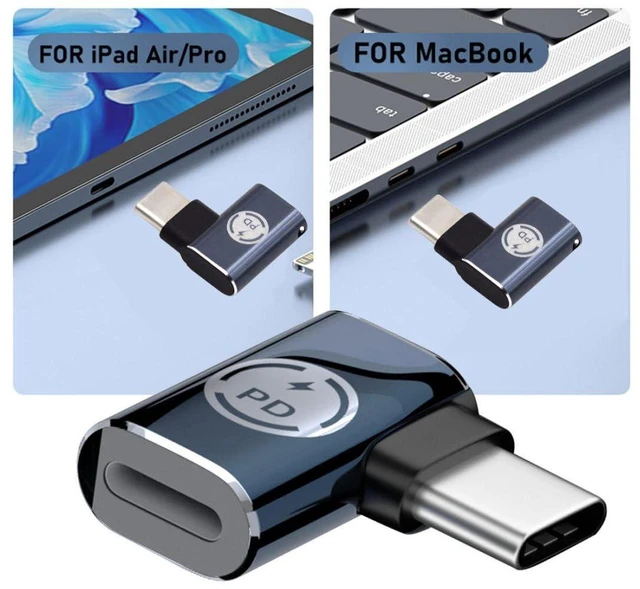 Alt view image 7 of 7 - AJMRTC USB C to 8P Converter, 90 Degree Right Angled USB-C PD 27W Charging & 480Mbps Data Adapter, USB Type-C to 8Pin Connector for Phones, Android Tablets, 8Pin Interface Devices