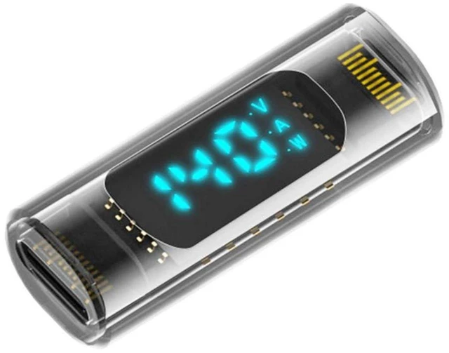 Main image of AJMRTC USB4.0 Type C Female to Female Digital Display Adapter, 40Gbps 8K@60Hz, PD 140W Fast Charging Power Meter Tester, USB C Data Video Power Converter for Laptop, Monitor, Smartphone, USB-C Devices