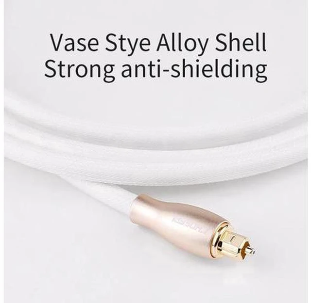 Alt view image 5 of 5 - AJMRTC Digital Optical Fiber Audio Cable, Toslink Digital SPDIF Optical Audio Cord, Lossless Sound Optical Cable for Blu-ray Player, TV, Soundbar, Home Theater, Amplifier, Game Console Digital Audio