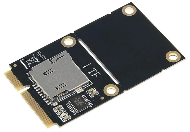 Alt view image 5 of 7 - AJMRTC Mini PCI-E to Single TF & USB-C Adapter Card, Laptop Card Reader, Supports Half-Height & Full-Height Installation, Mini PCI Express to TF Memory Card Reader for Notebook Upgrade