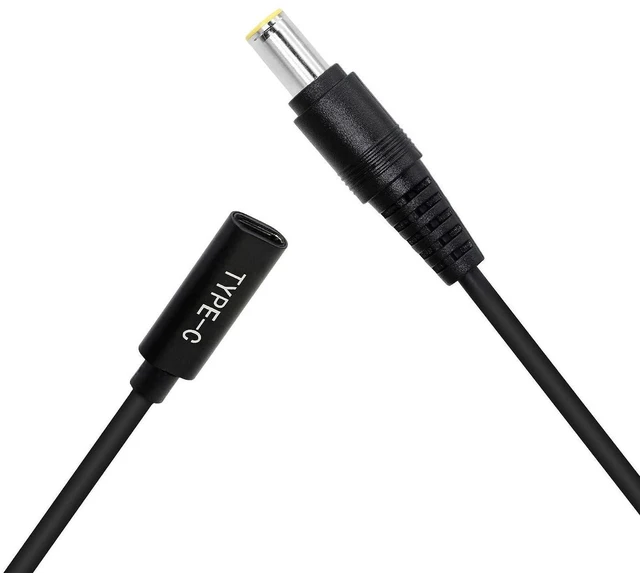 Alt view image 2 of 7 - AJMRTC 15cm 65W PD USB Type C Female to DC 7.9mm x 5.5mm Male Power Charging Cable, USB-C PD Input to DC7955 Power Cord, PD Trigger Charger Cable for Old Laptop, Router, CCTV, Portable DC Equipment