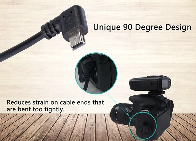 Alt view image 2 of 7 - AJMRTC 9Inch Mini USB Cable Combo, USB 2.0 Type A Male to Left & Right 90 Degree Angled Mini B Male Cord, 2 Pack L-shaped Mini USB Short Cable for Dash Cam, GPS Navigator, Digital Camera, MP3 Player
