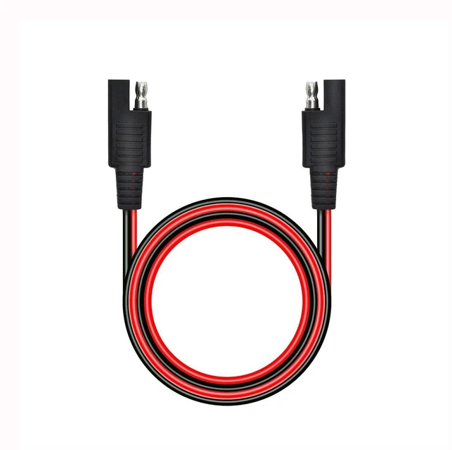 Main image of AJMRTC 3ft 14AWG SAE to SAE 2 Pin Quick Disconnect Power Extension Cable, Heavy Duty SAE 2Pin Male Female DC Power Cord for Automotive Motorcycle ATV UTV RV Solar Panel Battery Charger
