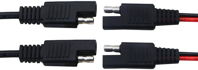 Alt view image 6 of 7 - AJMRTC 3ft 14AWG SAE to SAE 2 Pin Quick Disconnect Power Extension Cable, Heavy Duty SAE 2Pin Male Female DC Power Cord for Automotive Motorcycle ATV UTV RV Solar Panel Battery Charger