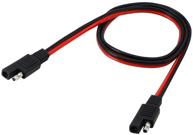 Alt view image 2 of 7 - AJMRTC 3ft 14AWG SAE to SAE 2 Pin Quick Disconnect Power Extension Cable, Heavy Duty SAE 2Pin Male Female DC Power Cord for Automotive Motorcycle ATV UTV RV Solar Panel Battery Charger