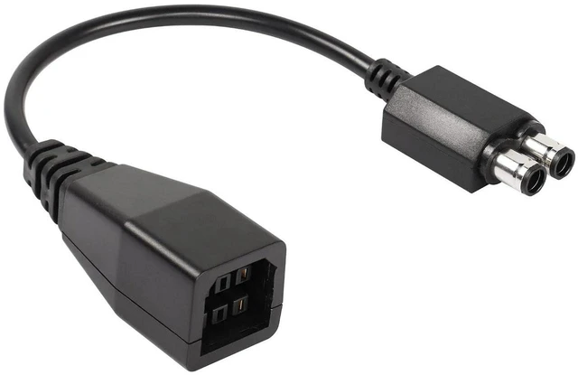 Main image of AJMRTC 0.5ft Power Conversion Cable, Xbox 360 to Xbox 360 Slim Power Supply Adapter Cord, Old Xbox360 Power Brick to Slim Console Converter Cable for Xbox 360 Slim Power Connection Replacement