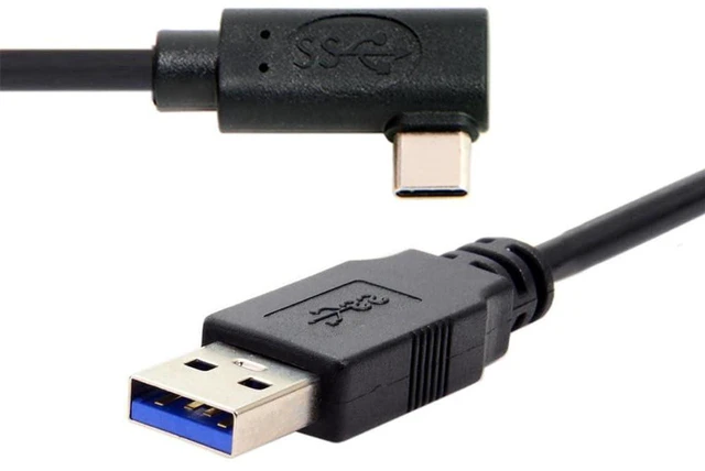 Alt view image 4 of 7 - AJMRTC 1.2M Quest Link VR USB 3.1 Type-C Cable, Left & Right Angled Type-C to Standard USB3.0 Data Cord, High Speed Stable Signal VR Link Cable for Quest 2/3 VR Headset, Gaming PC Data Transfer