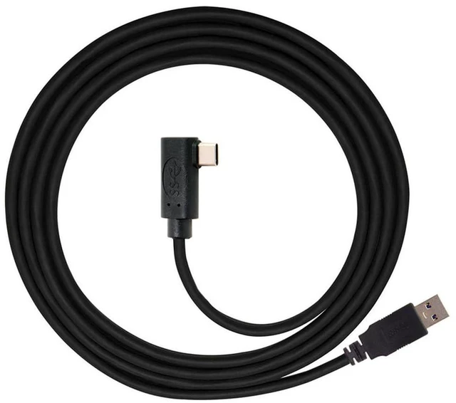 Alt view image 2 of 7 - AJMRTC 1.2M Quest Link VR USB 3.1 Type-C Cable, Left & Right Angled Type-C to Standard USB3.0 Data Cord, High Speed Stable Signal VR Link Cable for Quest 2/3 VR Headset, Gaming PC Data Transfer