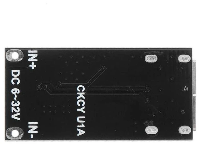 Alt view image 2 of 4 - AJMRTC 2PCS DC-DC Step Down Buck Module, 6V-32V 12V 24V to QC3.0 Single USB Fast Charging Converter Board, DC Voltage Regulator Power Charger Module for Car, Motorcycle, RV, DIY Electronic Power
