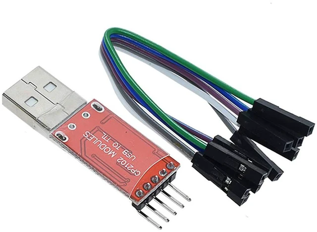 Alt view image 3 of 4 - AJMRTC CP2102 USB 2.0 to TTL Serial Converter Adapter Module, USB to TTL Download Module, UART Serial Port Communication Board for Arduino, MCU Debugging, Serial Download, Electronic DIY Project