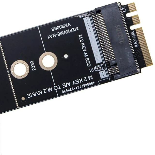 Alt view image 2 of 5 - AJMRTC M.2 Key A/E to NVMe M.2 SSD Expansion Adapter Card, WiFi A/E Key Interface to M2 NVMe SSD Converter, Use M.2 A&E Key Slot for NVMe SSD Storage Expansion on Desktop & Laptop Motherboard