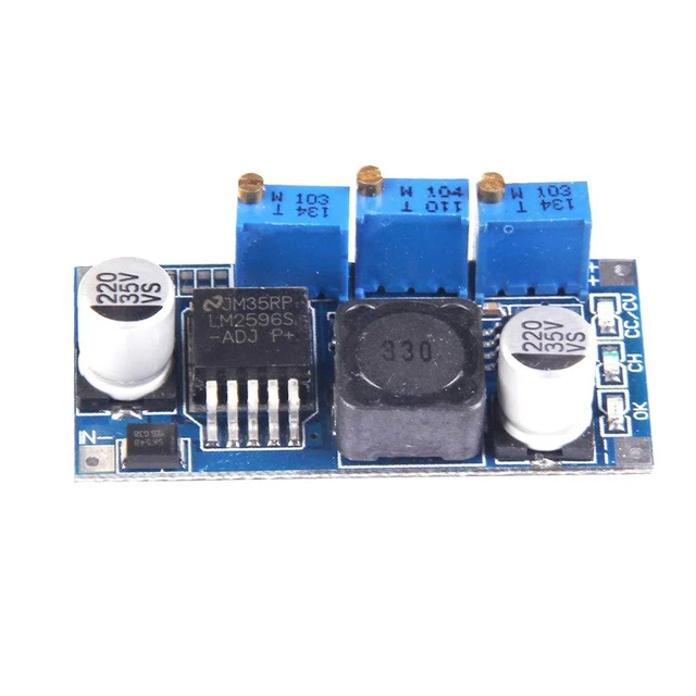 Alt view image 3 of 5 - AJMRTC 2pcs LM2596 DC-DC Adjustable Step Down Power Module, 7V-35V Input to 1.25V-30V Output 3A Buck Converter Voltage Regulator Board for DIY Electronics, LED Driver, Arduino, Industrial Power Supply