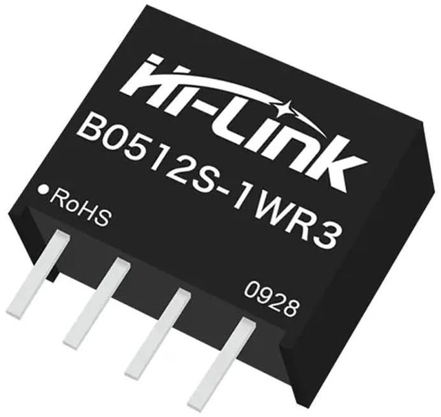 Alt view image 4 of 6 - AJMRTC B0512S-1WR3 1WR3 DC-DC Isolated Power Module 2Pcs, 1W 42mA 1500VDC Isolation Converter with Sustainable Short-Circuit Protection, 5V Input 12V Output Isolation Power Supply for Industrial Circu