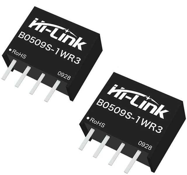 Main image of AJMRTC B0509S-1WR3 1WR3 DC-DC Isolated Power Module 2Pcs, 1W 42mA 1500VDC Isolation Converter with Sustainable Short-Circuit Protection, 5V Input 9V Output Isolation Power Supply for Industrial Circui