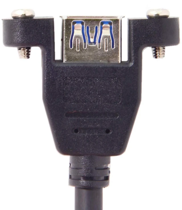 Alt view image 5 of 5 - AJMRTC USB 3.0 20Pin Motherboard Header to USB3.0 Female Extension Cable, 90 Degree Up Angled Screw Mount Type Internal Front Panel Cord for PC Case Front USB Port Expansion & Computer DIY Modificatio