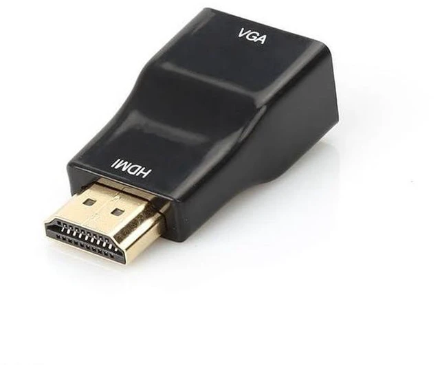 Alt view image 2 of 4 - AJMRTC HDMI to VGA Adapter Converter, 1080P HDMI Male to VGA Female Video Cord, Active Signal Converter for Desktop Computer, Laptop, Monitor, Projector, Old VGA Display Devices