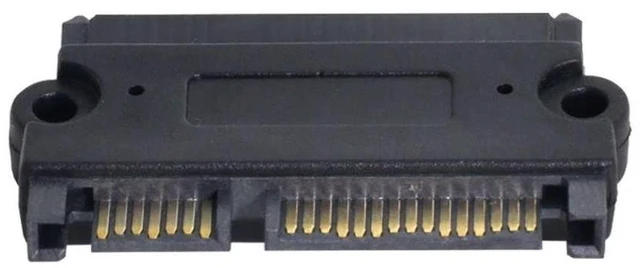 Alt view image 2 of 7 - AJMRTC SATA 22Pin 7+15 Male to Female Adapter, 3.5 & 2.5 Inch HDD SSD Extension Converter with Screw Holes, SATA 22P 7+15 Data & Power Connector for Desktop Hard Disk Drive Installation