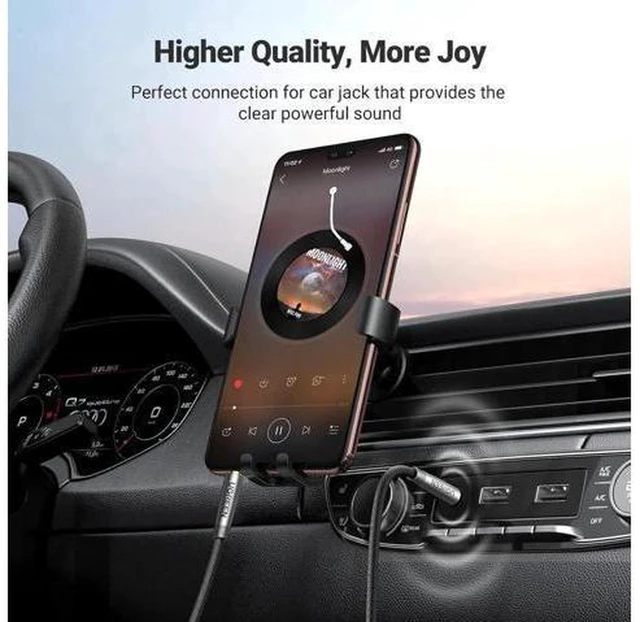 Alt view image 4 of 7 - AJMRTC 3.5mm Male to Male Stereo AUX Audio Cable, Nylon Braided Hi-Fi Sound Aux Cord, Gold Plated TRS Auxiliary Wire for Car Stereo, Speaker, Laptop, Tablet, Phone, MP3 Player, Headphone