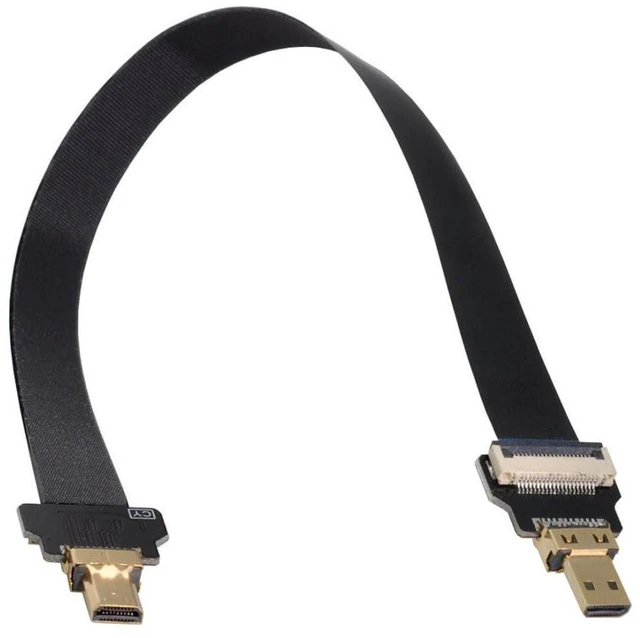 Alt view image 6 of 6 - AJMRTC 0.5M Micro HDMI Male to Male FPC Flat Extension Cable, 1080P Flexible Thin Micro-HDMI Cord for FPV HDTV Multicopter, Drone Aerial Photography, Low Profile High Definition Video Transmission