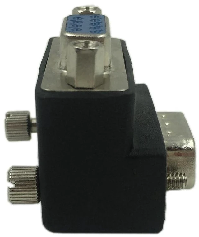 Alt view image 2 of 6 - AJMRTC 90 Degree DB9 9Pin RS232 Male to Female Serial Extension Cable, Right Angle DB9 Serial Gender Changer Cord, RS-232 Serial Port Extender for Industrial Controller, POS Machine, Serial Device