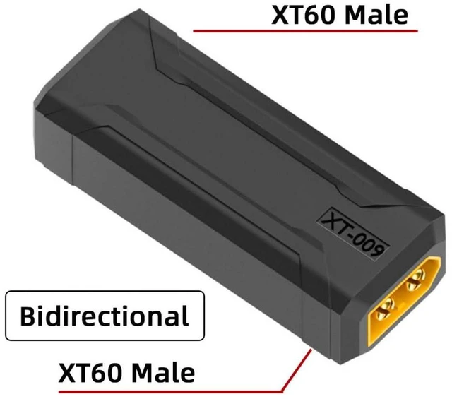 Alt view image 4 of 7 - AJMRTC XT60 to XT60 Adapter, XT60 Male to XT60 Male Bidirectional Charging Connector Converter, RC Gender Changer for Aircraft Model, Car Model, Remote Control Toy, Lipo Battery and Battery Charger