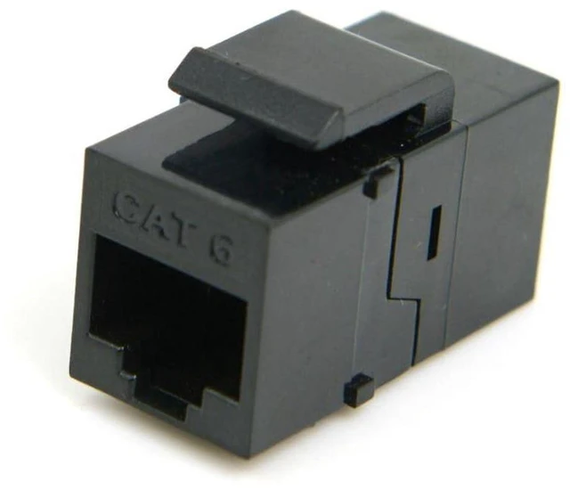 Main image of AJMRTC CAT6 RJ45 Coupler, Female to Female Ethernet Keystone Jack Adapter, Cat6 Cat5e Cat5 Network Cable Extender for LAN Patch Cord, Home Office Network Wiring