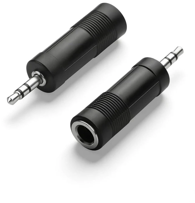 Main image of AJMRTC 6.5mm to 3.5mm Audio Adapter, 3.5mm 3-Pole Male Plug to 6.35mm 1/4 Inch Female Jack Converter for Guitar, Mixer, Amplifier, Headphone Audio Connection