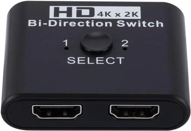 Main image of AJMRTC 4K Bi-Directional HDMI 2.0 Switch Splitter, 2x1 / 1x2 HDMI Signal Switcher, 4K@60Hz Bidirectional Video Converter for Monitor, TV, Game Console, PC Display