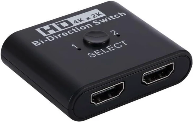 Alt view image 3 of 5 - AJMRTC 4K Bi-Directional HDMI 2.0 Switch Splitter, 2x1 / 1x2 HDMI Signal Switcher, 4K@60Hz Bidirectional Video Converter for Monitor, TV, Game Console, PC Display