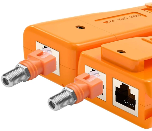 Alt view image 2 of 7 - AJMRTC 4 Pack F Female to RJ45 Male Adapter, RF F-Type Coaxial to RJ45 Ethernet Converter Coupler, F to RJ45 Connector for CCTV, Coax Network, Video Signal Transmission Project