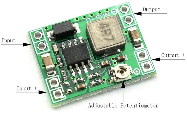 Alt view image 5 of 6 - AJMRTC 5Pcs MP1584EN DC-DC Buck Converter Module, 3A Mini Adjustable Step Down Power Board, Input 24V, Output 3V-12V Adjustable Voltage Regulator for DIY Electronics, Arduino, LED Projects