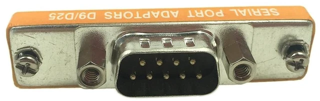 Alt view image 5 of 7 - AJMRTC LEMENG DB9 Male to DB25 Female Serial Adapter Gender Changer, Mini RS232 DB9M to DB25F Converter Connector, Serial Port Gender Changer for Industrial Controller, PLC, Serial Device Communicatio