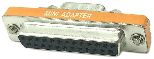 Alt view image 2 of 7 - AJMRTC LEMENG DB9 Male to DB25 Female Serial Adapter Gender Changer, Mini RS232 DB9M to DB25F Converter Connector, Serial Port Gender Changer for Industrial Controller, PLC, Serial Device Communicatio