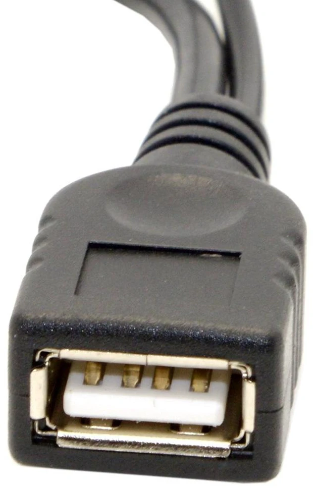 Alt view image 3 of 7 - AJMRTC USB C OTG Cable, USB 3.1 Type C Male to USB 2.0 Type A Male & Female OTG Data Cord, Separate Power Supply for USB A Female Port Only, Not for Type C Port, for Phone, Tablet, Laptop Peripheral C
