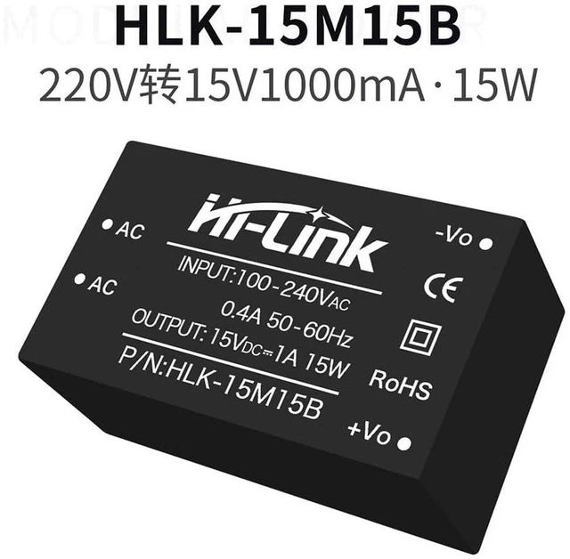 Alt view image 4 of 7 - AJMRTC HLK-15W AC-DC Isolated Step-Down Power Module HLK-15M15B, 220V Input Isolated Power Supply, Low Noise & Low Power Consumption Converter Board for Medical Equipment, Industrial Control System