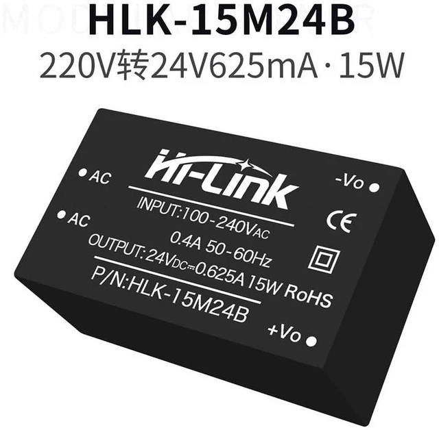 Alt view image 3 of 7 - AJMRTC HLK-15M24B 15W AC-DC Isolated Power Module, 85-265VAC to 24V DC Step-Down Converter, Low Noise Low Ripple Isolation Power Supply for Medical Equipment, Industrial Control, Smart Home (1 Piece)