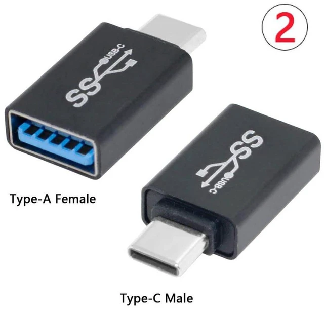 Alt view image 6 of 7 - AJMRTC 4 Pack USB 3.0 Male to USB C Female Adapter, 10Gbps OTG Converter, USB 3.1 Gen2 Data Transfer & Fast Charging Connector for Laptop, Phone, Tablet, Flash Drive