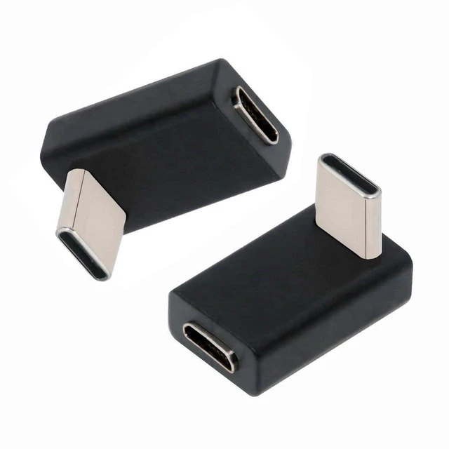 Main image of AJMRTC 2 Pack 90 Degree USB C Male to Micro USB 5Pin Female Adapter, USB 2.0 Right Angle Converter, Charging & 480Mbps Data Transfer Connector for Phones, Power Banks, Raspberry Pi