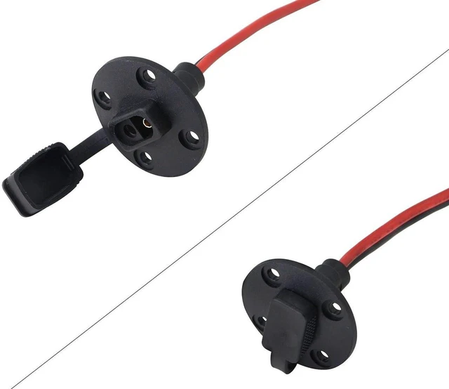 Alt view image 6 of 7 - AJMRTC 60cm 10AWG SAE to SAE 2 Pin Quick Disconnect Cable with Dust Cap, Heavy Gauge SAE Power Extension Cord for Automotive, Solar Panel, RV, Battery Charger