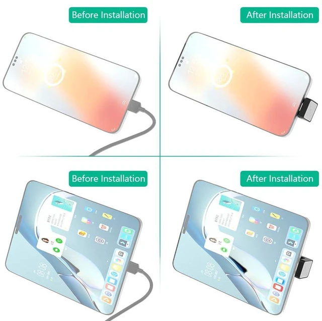 Alt view image 6 of 7 - AJMRTC 2 Pack 90 Degree USB-C Male to Female Right Angle Adapter, USB 3.1 Gen2 Extension Connector, 10Gbps Data Transfer & Fast Charging Converter for Laptop, Tablet, Smartphone, Docking Station