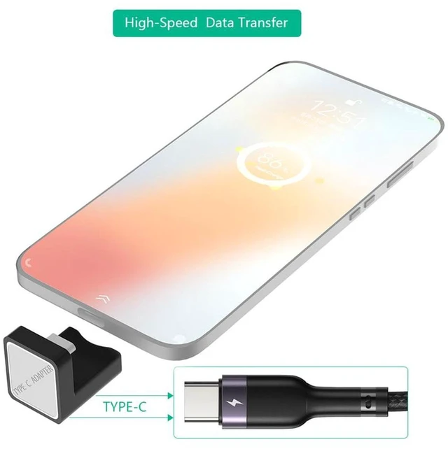 Alt view image 7 of 7 - AJMRTC 2 Pack 90 Degree USB-C Male to Female Right Angle Adapter, USB 3.1 Gen2 Extension Connector, 10Gbps Data Transfer & Fast Charging Converter for Laptop, Tablet, Smartphone, Docking Station